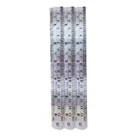 ไม้บรรทัดฟุตเหล็ก 6 นิ้ว แพ็ค 6 อัน/6-inch steel ruler, pack of 6