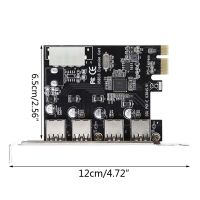 4 Port PCI-E to USB 3.0 HUB PCI Express Expansion Card Adapter 5 Gbps Speed