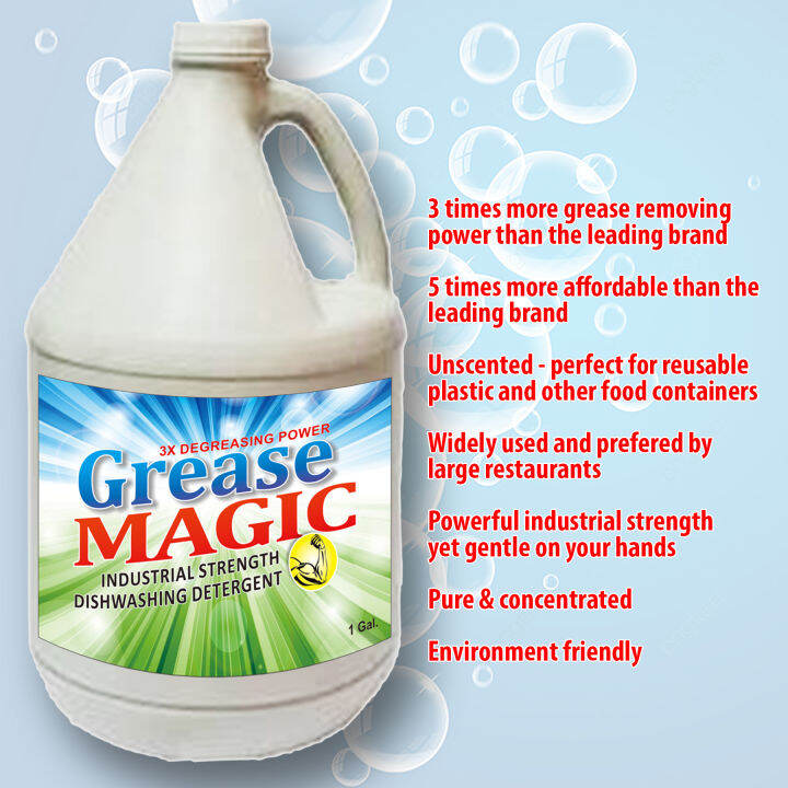 Grease Magic Industrial Strength Dishwashing Liquid Dishwashing Soap