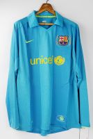 A1 BARCELONA AWAY 2007 2008 LONG SLEEVED RETRO FOOTBALL SHIRT SOCCER JERSEY