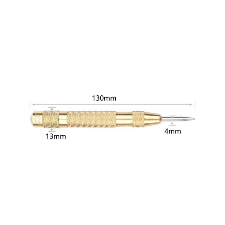 hh-ddpjgolden-hss-automatic-center-punch-dot-punch-drill-bit-tools-positioner-semi-automatic-window-breaking-device-length-130mm