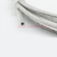 ●♧ 5 Meters PVC Coated Flexible Wire Rope soft Cable Transparent Stainless Steel Clothesline Diameter 1mm 1.5mm 2mm 3mm 4mm 5mm 6mm