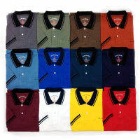 Alain Delon Polo เสื้อโปโล สีพื้น ผู้ชาย รุ่น SSK012-1 ( มี 12 สี )