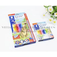 ดินสอสีไม้ สเต็ดเล่อร์ STAEDTLER COLOURED PENCILS 12สีแท่งสั้น/ยาว