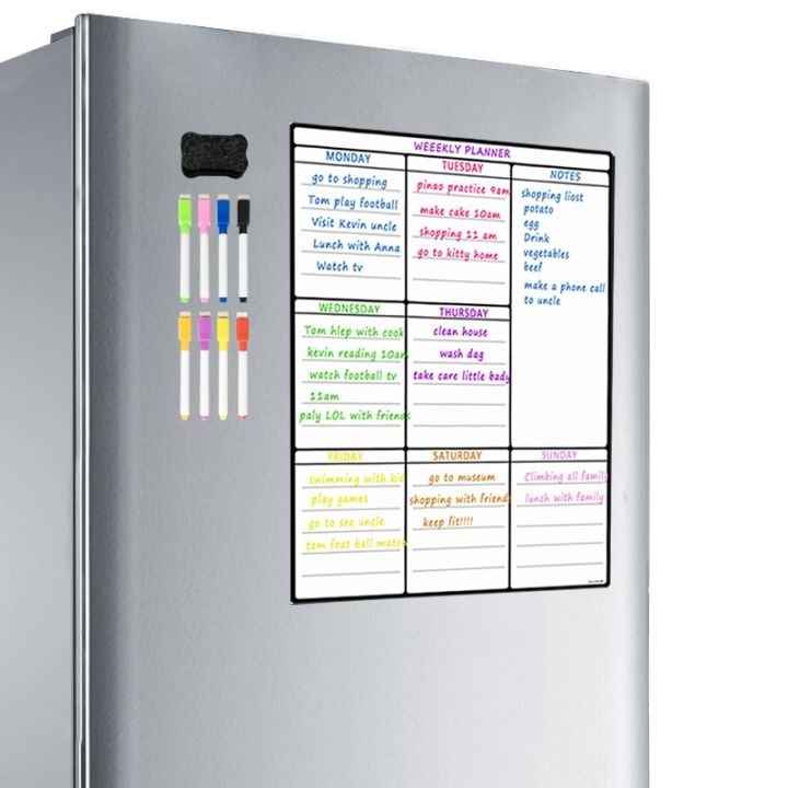 magnetic-whiteboard-sheet-for-kitchen-fridge-multipurpose-fridge-weekly-white-board-calendar-for-menu-planning-with-8-pen