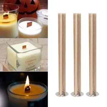Candle Wicks For Candle Making 10Pcs Wooden Wicks For Soy Candle