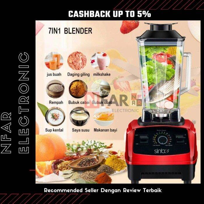 Blender Portable 6 mata pisau JUICER BLENDER 7 in 1 Blender Daging