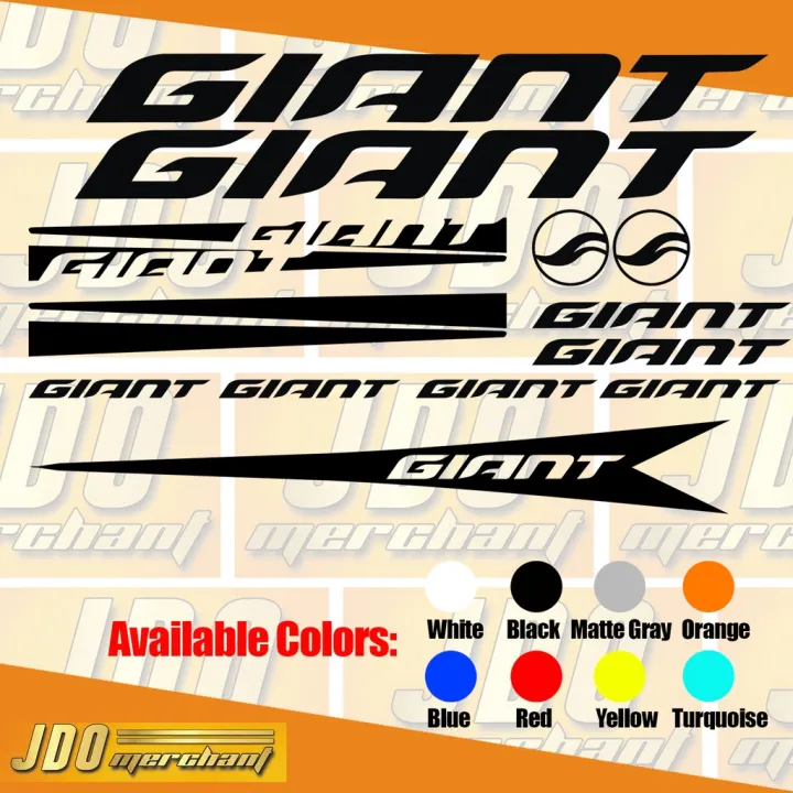 Giant set 2 Vinyl Stickers Decals Lazada PH