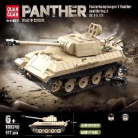 2023 WW2 Military Panzer Panther Medium Tank Panzerkampfwagen V Building Blocks World War II Figures Bricks Model Toys Gift Building Sets