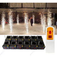 งานแต่งงาน Pyrotechnic ไฟแช็กดอกไม้ไฟเย็นระบบจุดระเบิด12 Ken Oplaadbare Onanger Dubbele Fire Machine สำหรับ Bruiloft DJ