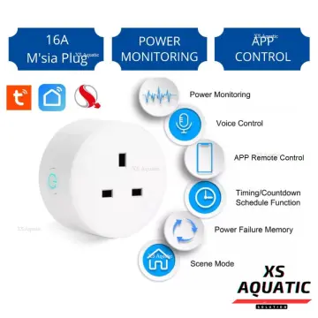 Tuya Wifi Smart Plug Socket 16a Power Monitor Timing Function Smart Life App  Control Outlet For Alexa Google Home Italy