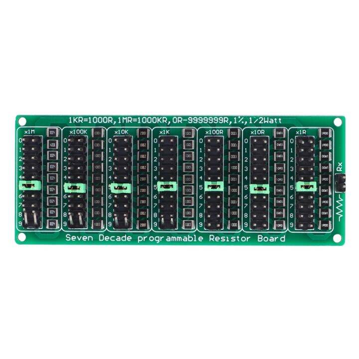 7 Decade 1R 9999999R Programmable SMD Resistor Slide Resistor Board