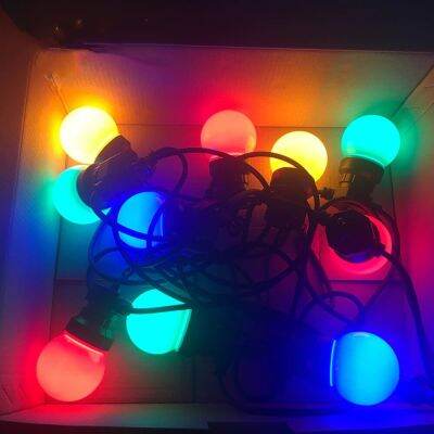 G50 Multicolor Globe String Lights Colorful Garland Lights Waterproof for Halloween Christmas Wedding Indoor Outdoor Decoration