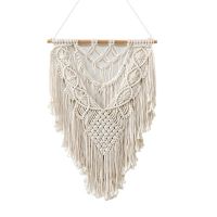 Hand Pendant Macrame Wall Hanging Boho Woven Tapestry Bohemian Crafts Room Decoration Gorgeous Tapestry for Home Decor