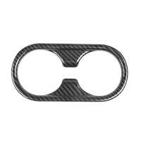 SHJGKFD Car Carbon Fiber Rear Seat Water Cup Holder Decoration Frame Cover Trim Fit for Hyundai Aini Krypton 5 IONIQ 2022