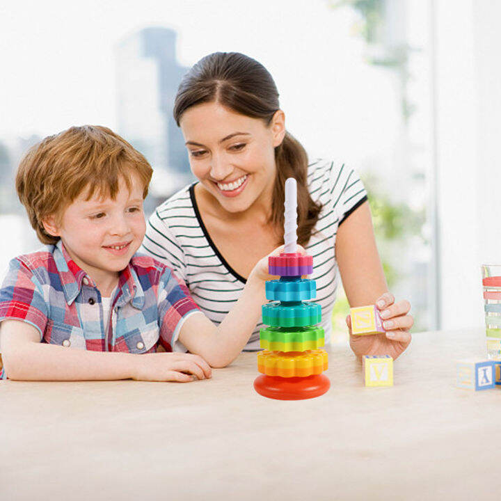 gears-stacking-rings-ของเล่นเป็นมิตรกับสิ่งแวดล้อม-early-education-ของเล่น-smooth-spining-tower-building-blocks-ปลอดภัยสำหรับของขวัญก่อนวัยเรียน