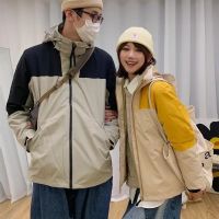 Island country single! Daily single Uniqlo couple style jacket jacket outdoor windproof waterproof loose hooded jacket