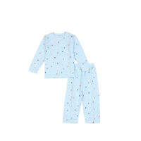 Hnne  Summer Autumn New 2T-12T Kids Unisex Girls &amp; Boys Thin Soft Comfy Cartoon Print Hollow out ​Sleepwear Pajamas 2pcs Set