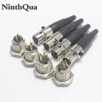 5Set Mini XLR 3 4 5 6 Pin Female Inline Plug 3 4 5 6 Pin Male Socket Jack Adapter for MIC Microphone Audio Cable Connector