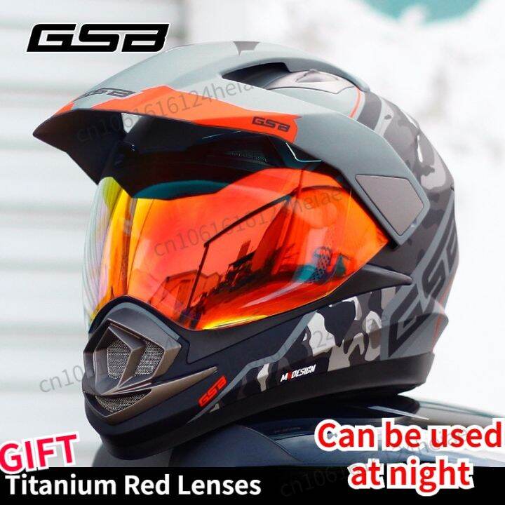 GSB XP14 Motorcycle Helmet Men Motocross Helmet Full Face Moto Helmet Cross  Downhill Off-Road Helmet Men Casco Moto ECE Approved | Lazada PH