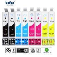 Befon อะไหล่ X8ตลับหมึกเต็มรูปแบบสำหรับ Epson T1291 T 1291 12xl 12ตลับหมึก Xl ตลับหมึกสำหรับสไตลัส Sx420w Sx425w Sx230 Sx525wd