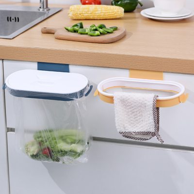 HomeTag ที่แขวนถุงขยะในครัว ที่แขวนถุงขยะ แขวนผ้า ในครัว ห้องครัวติดผนังชั้นวางถุงขยะชั้นเก็บ 4 สี