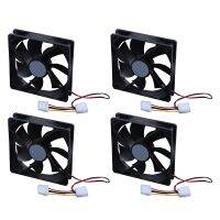 4pcs 120mm x 25mm DC 24V 4Pin Sleeve Bearing Computer Case Cooling Fan