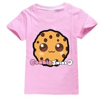 COOKIE SWIRL C Girls T Shirt Short Sleeves Cotton Tops Boys Baby Children Clothing Summer O Neck Tee Toddler Infant for 2-16 Years