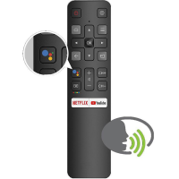 รีโมทคอนโทรล RC802V FNR1เสียงของแท้ใหม่สำหรับ TCL แอนดรอยด์4K สมาร์ททีวี Netflix YouTube RC802V FNR6 49P30FS 65P8S 55C715 43S434 49S6800