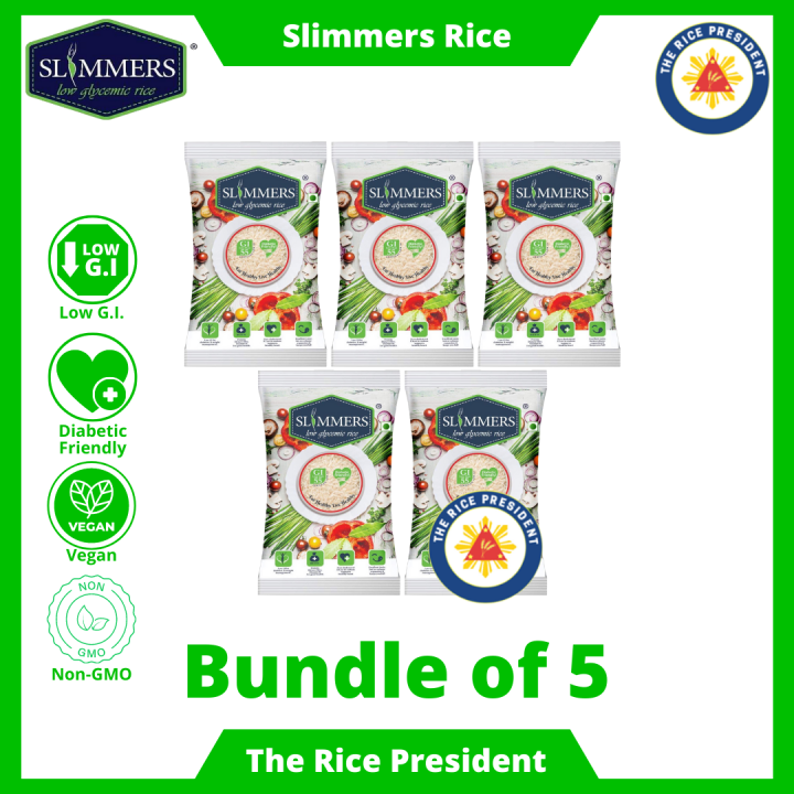 Slimmers Rice Low GLycemic White Rice Diabetic Friendly 5 Kilogram