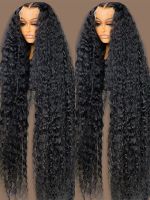 【jw】♦ 13X6 Transparent Deep Frontal Wig Human Hair 13X4 Front Curly Wigs 250 Density