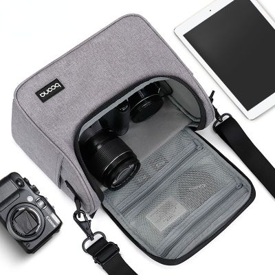 กระเป๋ากล้อง SLR ดิจิตอลกระเป๋าถ่ายภาพเลนส์กันน้ำไหล่กระเป๋าเก็บของสำหรับ Canon Nikon Sony แขนกล้องไมโครขนาดเล็ก