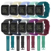 {zhiyun Watchshop}สายรัดซิลิโคนสำหรับ Fitbit Versa 2 Versa Lite วงนุ่มกันน้ำ TPU สายนาฬิกาข้อมือสายรัดข้อมือสร้อยข้อมือกีฬาสำหรับ Fitbit Versa Correa