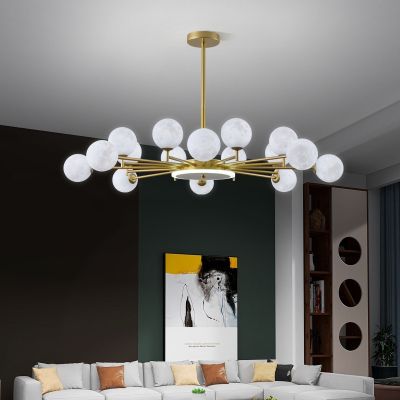 [COD] room main planet chandelier light luxury minimalist modern designer moon magic bean net red