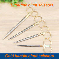 BeautyGold Handle Blunt กรรไกรกรรไกรจมูกพลาสติกกรรไกรผ่าตัดสแตนเลสเครื่องมือ Nasal Cavity Yelid Tool