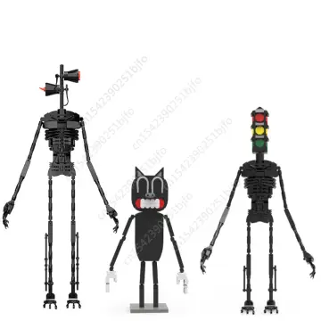 MOC Horror Game Siren Head Traffic Light Head Model Building