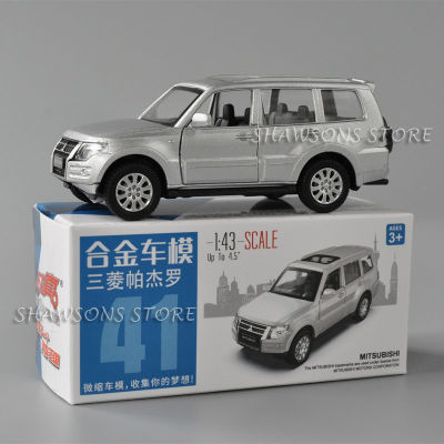 1:43 Scale Diecast Model Mitsubishi Pajero SUV Pull Back Toy Car