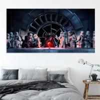 Zhangyuan Star-Wars All Star Last Supper ภาพวาดผ้าใบ-Disney Superhero Stormtrooper Vader โปสเตอร์ Wall Art รูปภาพสำหรับ Room Home Decor ของขวัญ