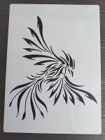 1PCS 21*29Cm Firebird Template DIY Layering Stencils Wall Painting Scrapbook Coloring Embossing Album Decorative Card Templat Rulers  Stencils