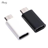 AMELY Android แบบพกพาอะแดปเตอร์หัวแปลง Type-C เป็นไมโคร USB Converter ตัวแปลงหัวชาร์จ