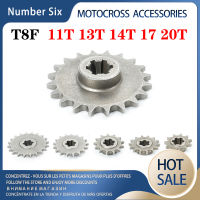 ด้านหน้า Pinion Sprocket Chain Cog T8F 11 13 14 17 20ฟันสำหรับ47cc 49cc รถจักรยานยนต์ Minimoto A Bike Moped