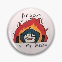 【CC】 Arson Is  【Customizable】Soft Pin Cartoon Badge Jewelry Brooch Metal Fashion Collar