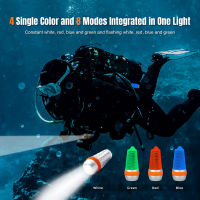 Orcatharch SD03 4สี Dive Beacon ดำน้ำสัญญาณโคมไฟคงที่หรือกระพริบโหมด Night Dive LED Marker Light