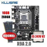 X79 Kllisre ชุดวงจรหลัก Xeon LGA 1356 E5 2470 V2 2ชิ้น X 8GB = 16GB 1600MHz DDR3หน่วยความจำ ECC