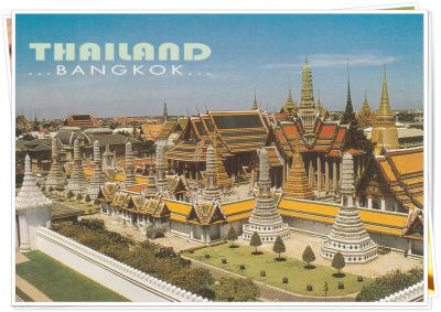(SC-09) - โปสการ์ด/Postcard วัดพระศรีรัตนศาสดาราม หรือวัดพระแก้ว #สถานที่ท่องเที่ยว ประเทศไทย