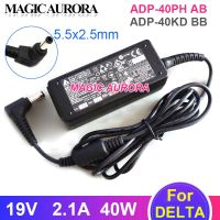 Universal ของแท้สำหรับ DELTA 19V 2.1A 40W AC อะแดปเตอร์ ADP 40PH AB สำหรับ BENQ DHU100 U101สำหรับ ASUS EEE PC กล่อง EB1007 EB1012 B202 MS202