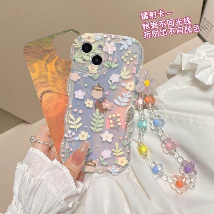 เคสโทรศัพท์มือถือแบบนิ่ม-ใส-กันกระแทก-ลายดอกไม้-หลากสี-สําหรับ-iphone-11-pro-max-12-13-14-pro-max-7-8-plus-se2020-xr-xs-max-xs-plus-max