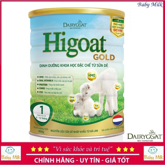 Sữa dê higoat gold số 1 800g dành cho trẻ 0-12 tháng - ảnh sản phẩm 1