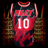 เสื้อบาสเกตบอล NBA Miami ไมอามี่ ฮีท #BK0123 Classic Tim Hardaway#10 ไซส์ S-3XL