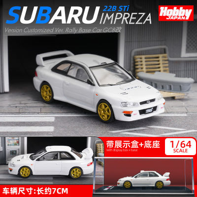 HOBBYJAPAN 1/64 SUBARU STI IMPREZA ของเล่นรถ Diecast สำหรับเด็กผู้ชายของขวัญวันเกิดคอลเลกชันรถ Kids Toys